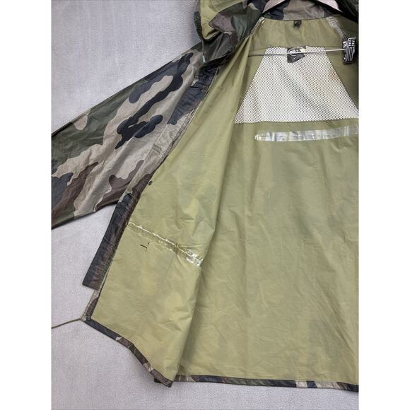 Mil-Tec by Sturm Men's XL Frog Camo Green Rain Hunting Jacket Removable Hood - Picture 8 of 15